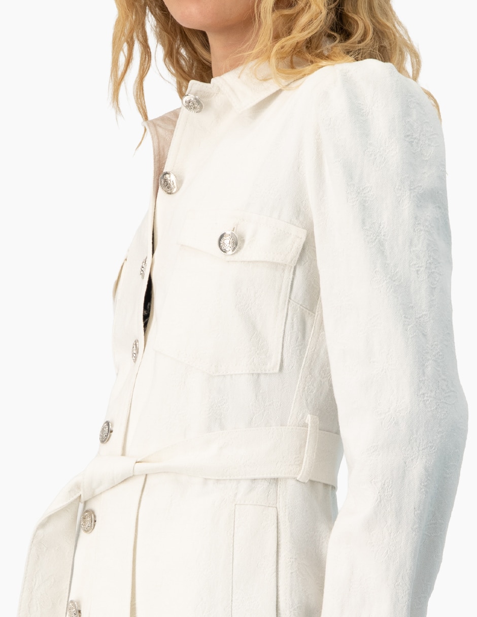 Gabardina con bolsillos para mujer 5