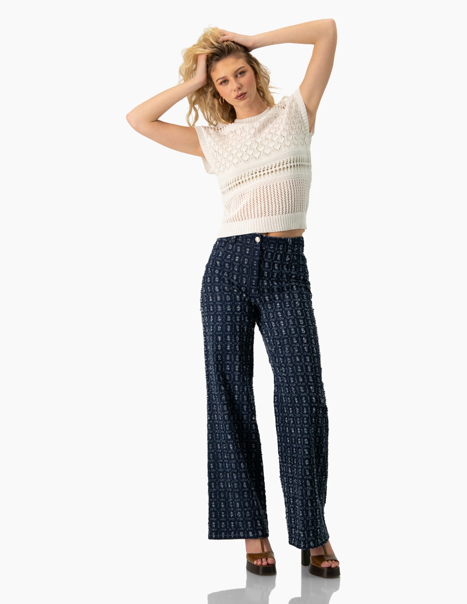 Pantalón amplio para mujer 4