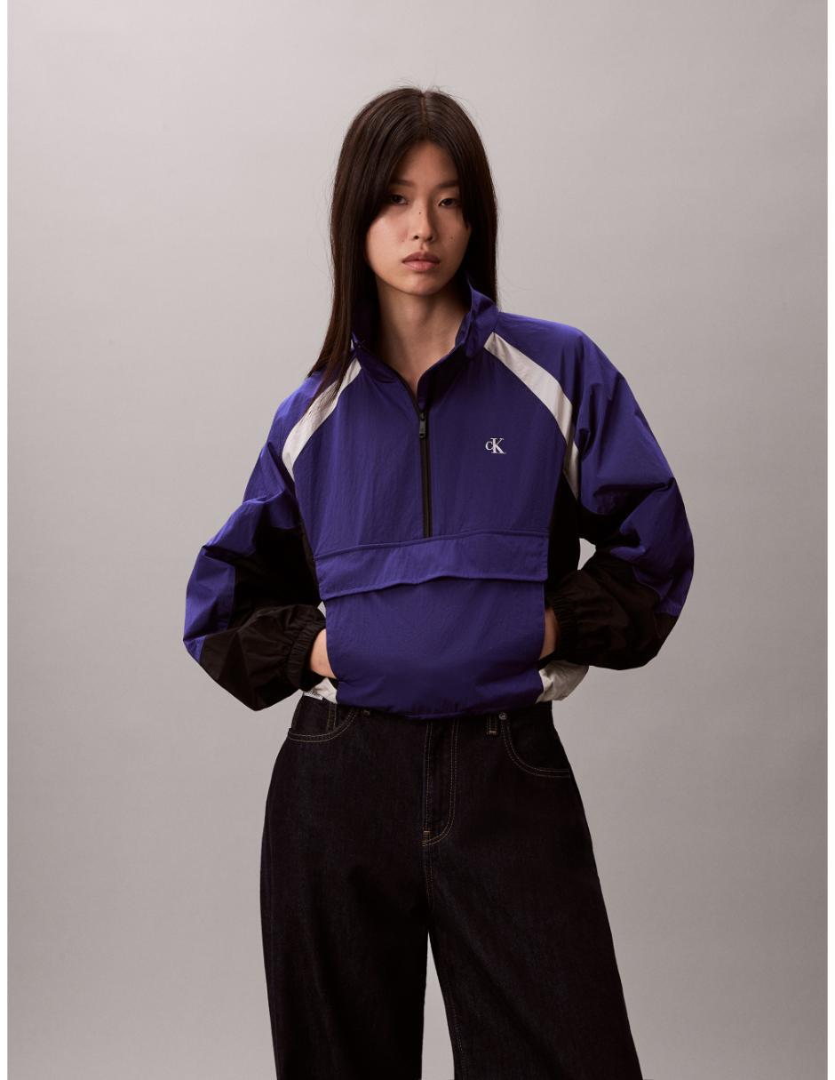Chamarra rompevientos impermeable para mujer