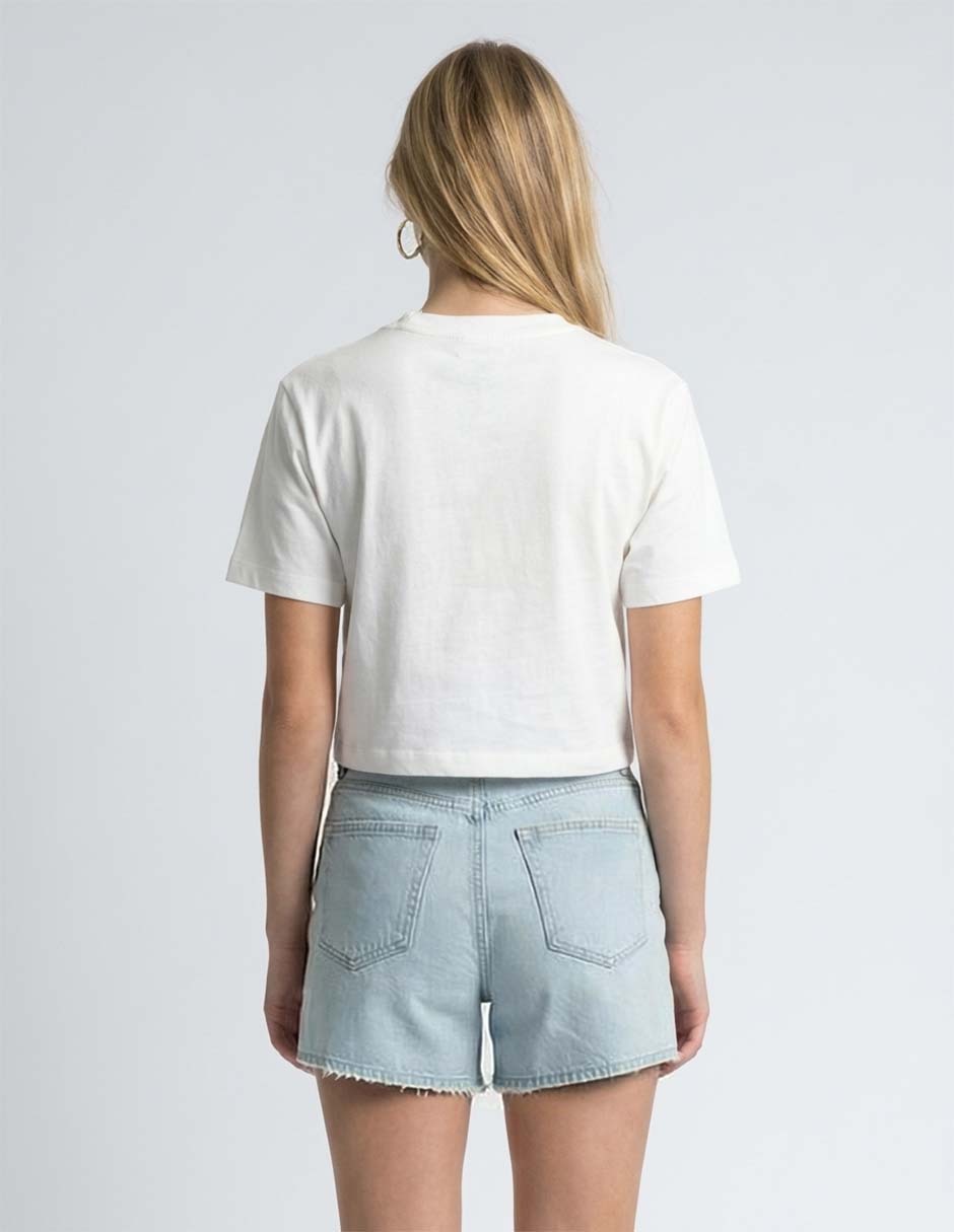 Playera manga corta cuello redondo para mujer 2
