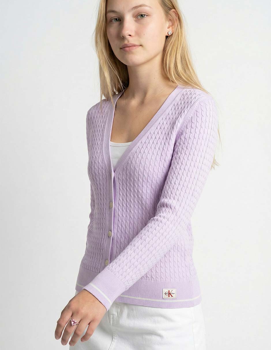 Suéter cuello V para mujer 4