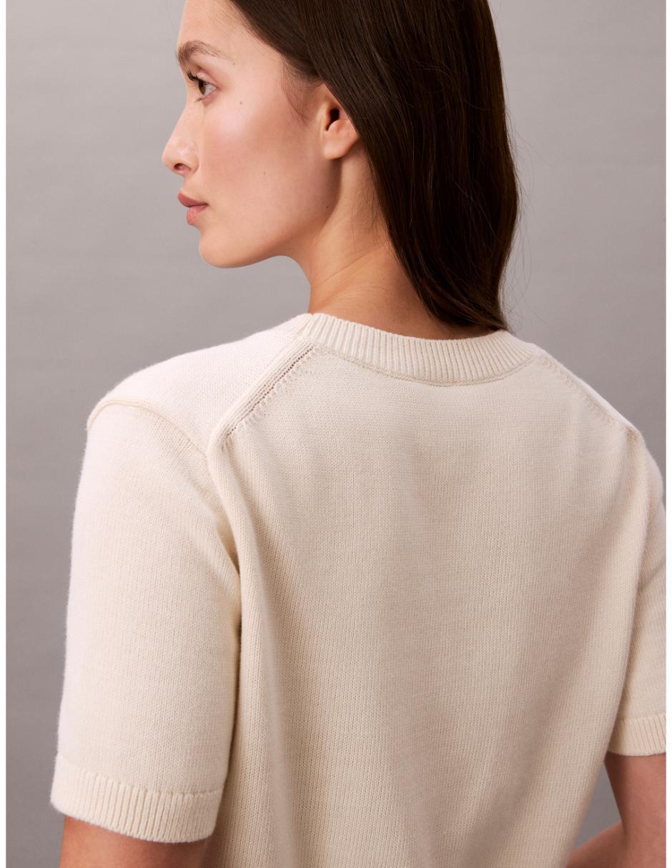Suéter cuello redondo para mujer 6