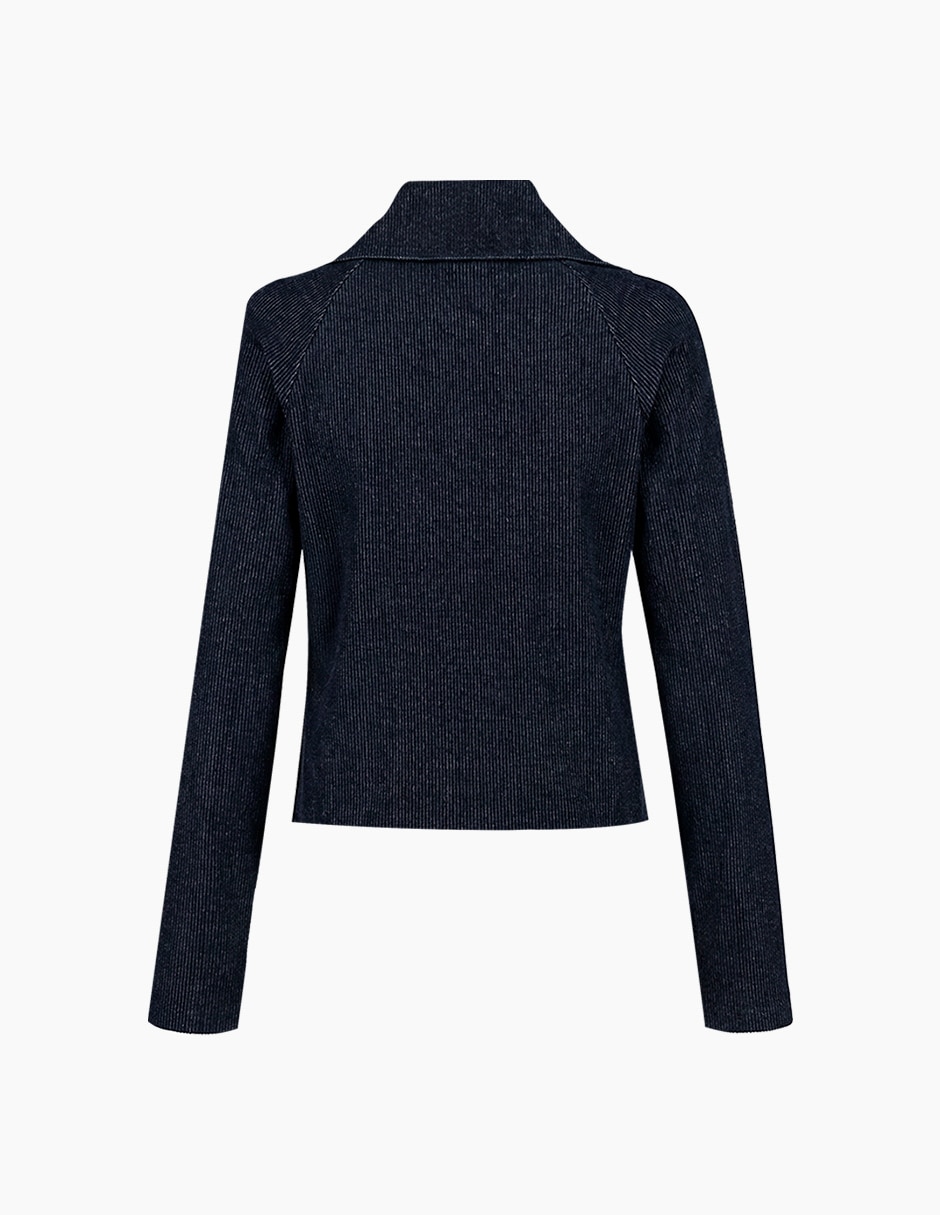 Suéter cuello solapa para mujer 8