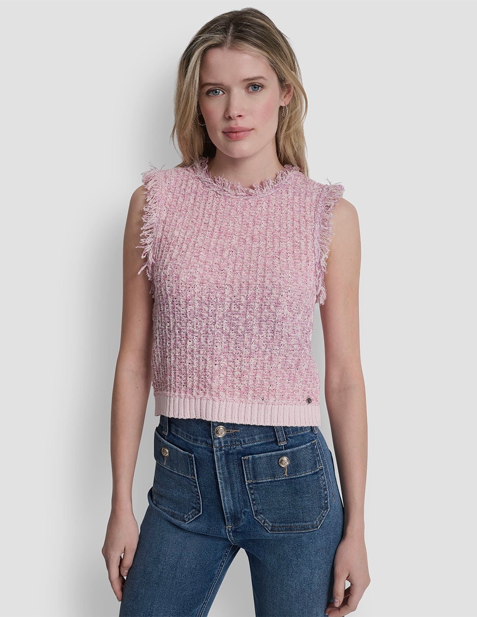 Top cuello redondo tirante ancho