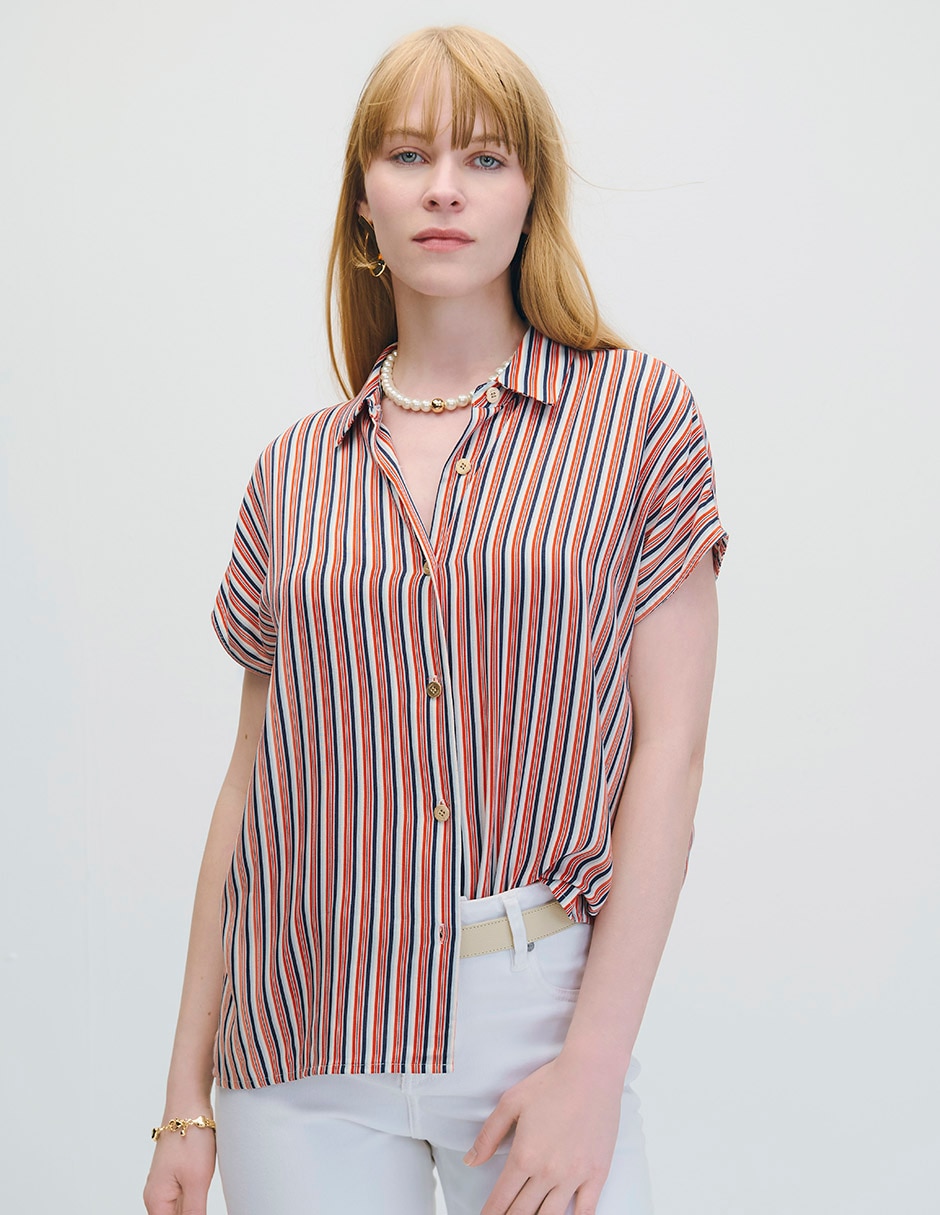 Blusa Marsella manga corta para mujer