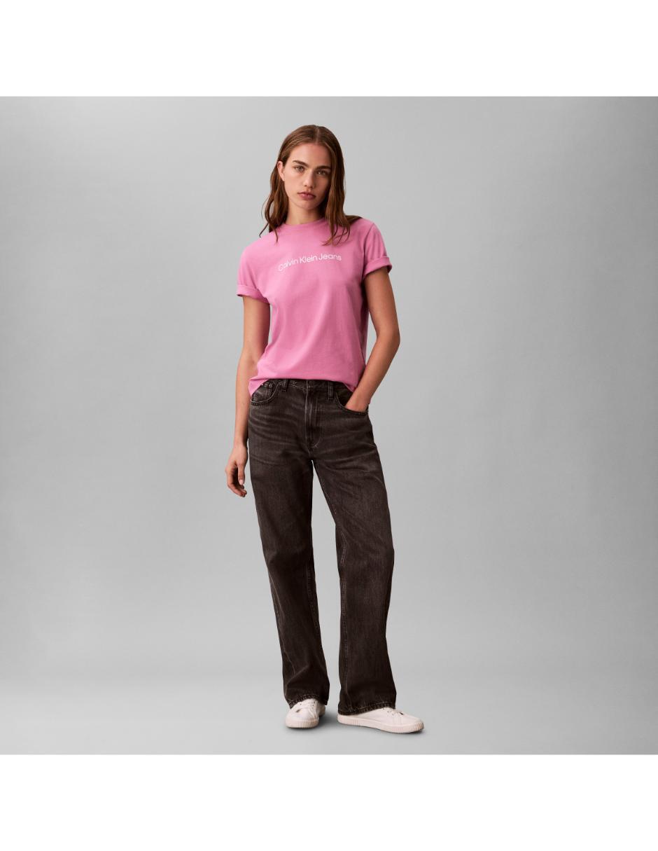 Playera manga corta cuello redondo para mujer 3