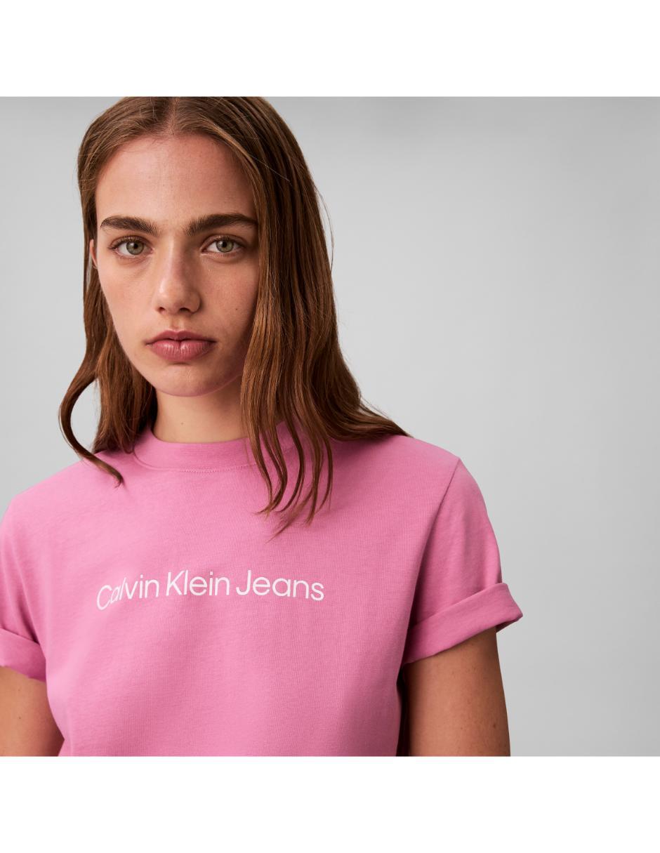 Playera manga corta cuello redondo para mujer 5