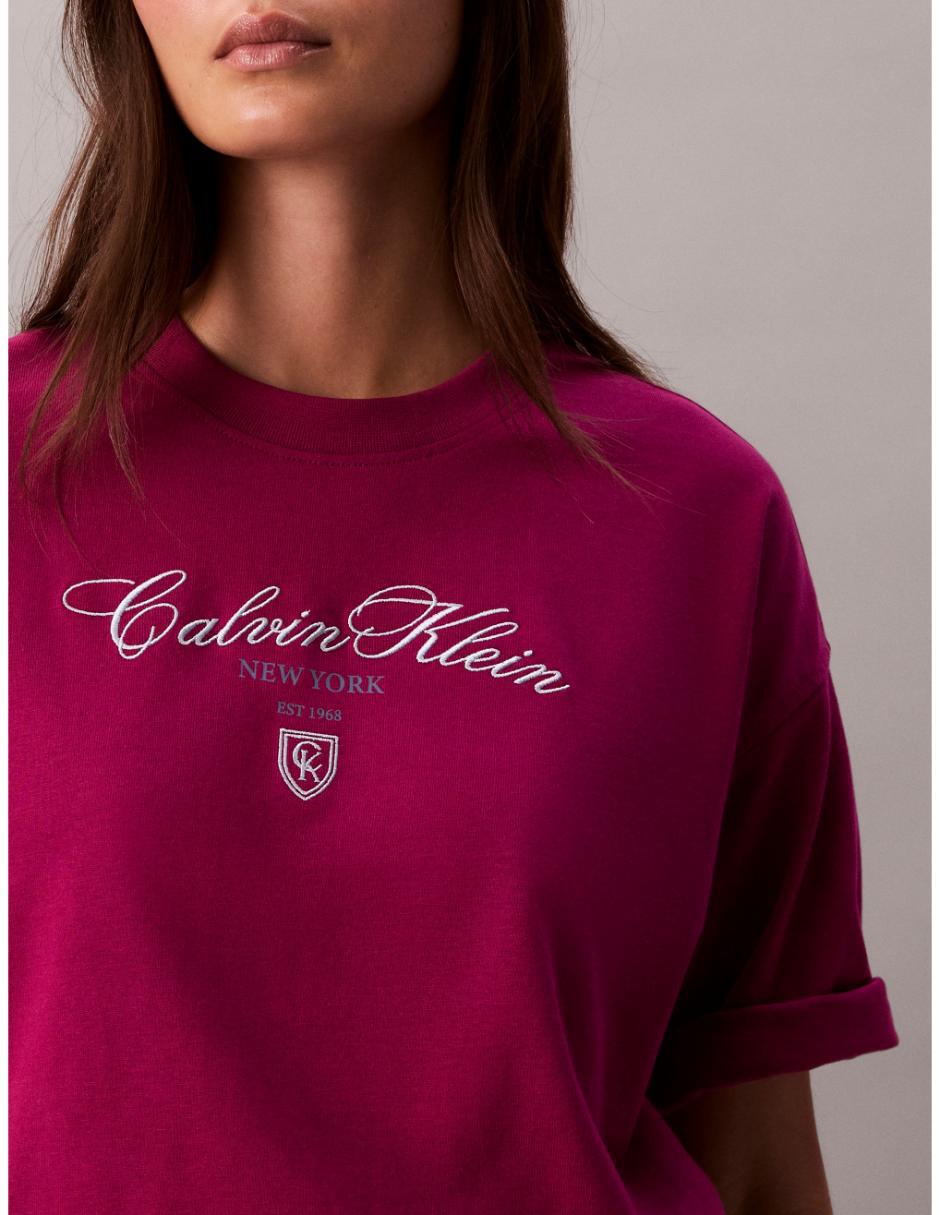Playera manga al codo cuello redondo para mujer 4