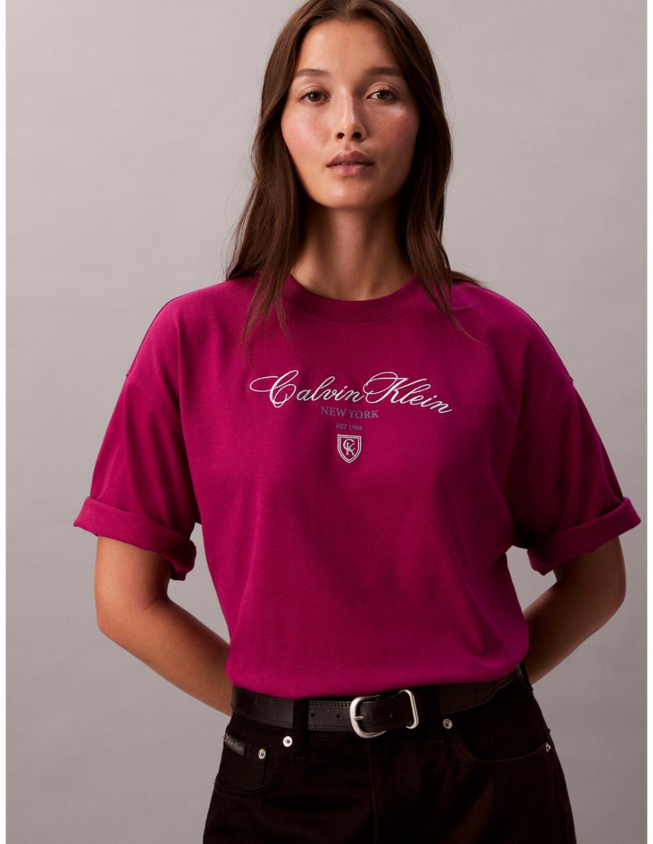 Playera manga al codo cuello redondo para mujer 5