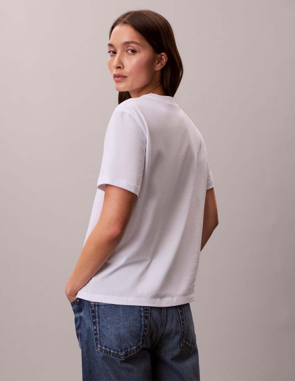Playera manga corta cuello redondo para mujer 2