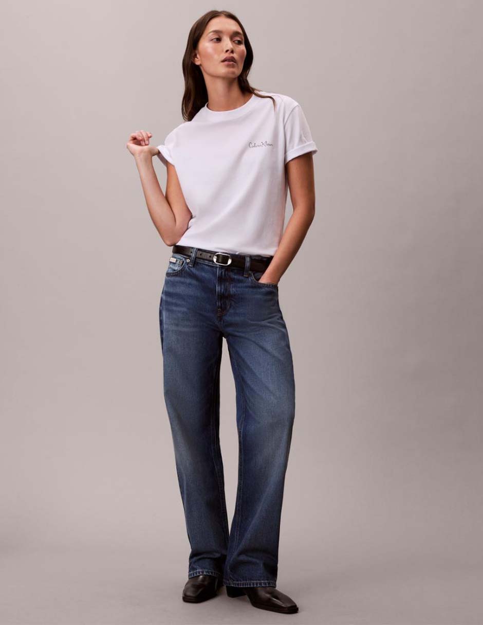 Playera manga corta cuello redondo para mujer 3