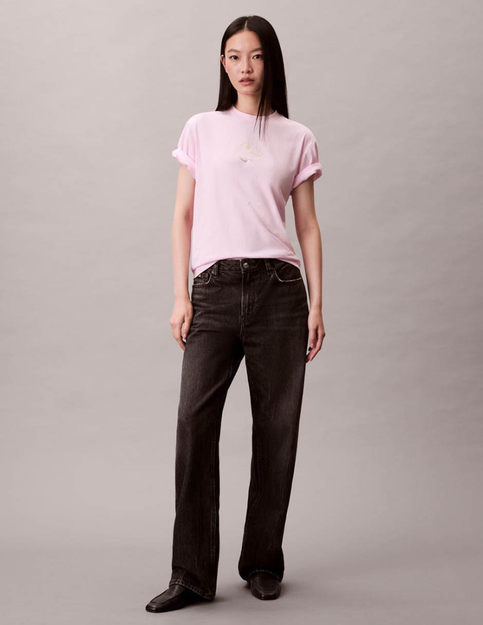 Playera manga corta cuello redondo para mujer 3