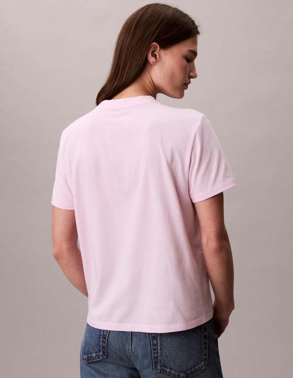 Playera manga corta cuello redondo para mujer 2