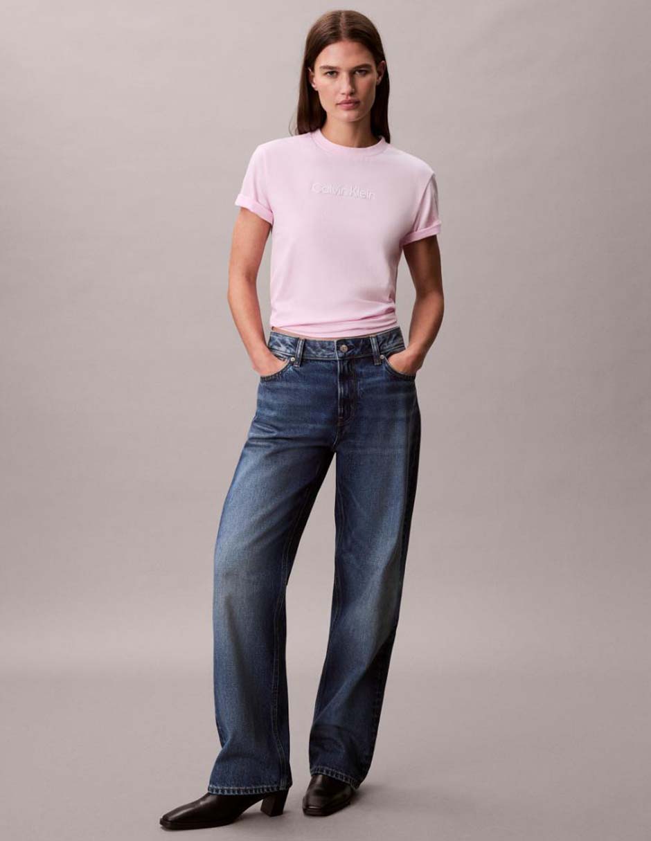 Playera manga corta cuello redondo para mujer 4