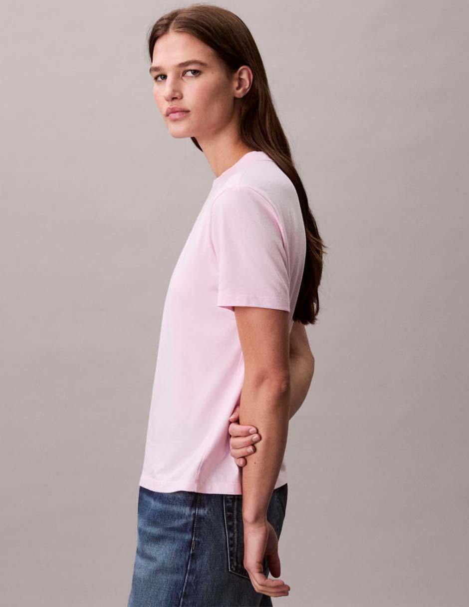 Playera manga corta cuello redondo para mujer 6