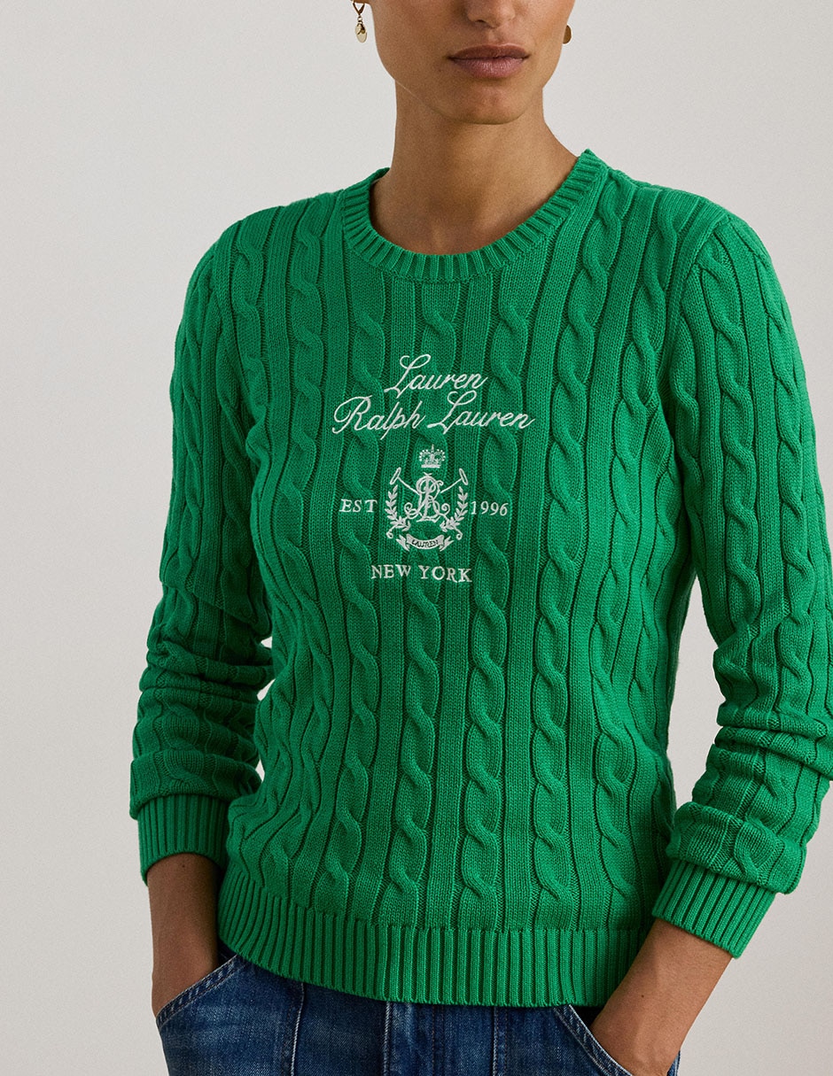 Suéter cuello redondo para mujer 4