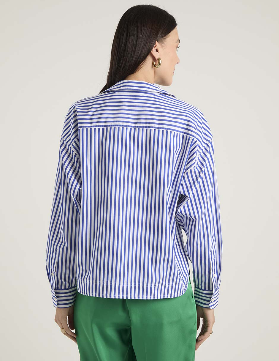 Blusa camisera manga larga para mujer 6
