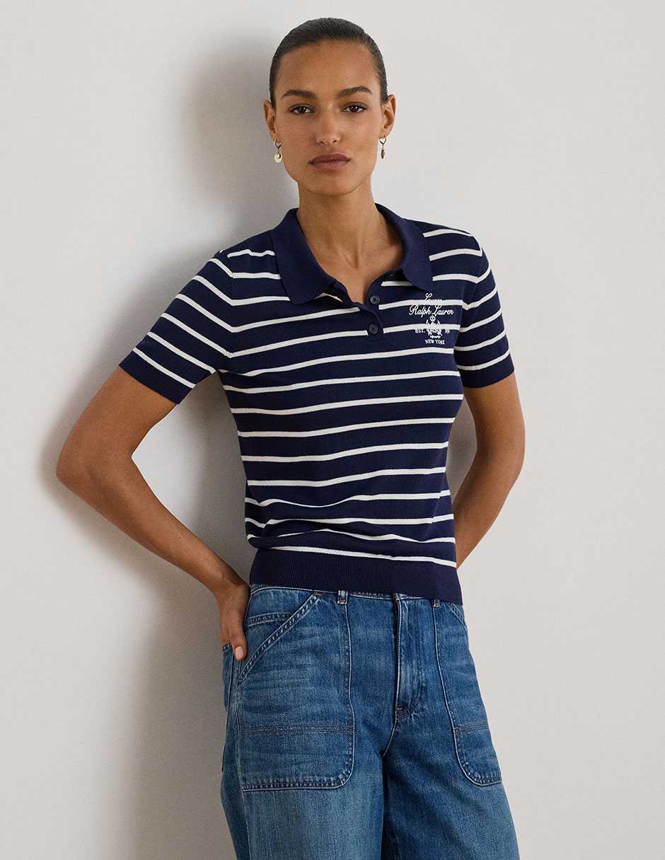 Playera manga corta cuello polo para mujer Playera manga corta cuello polo para mujer