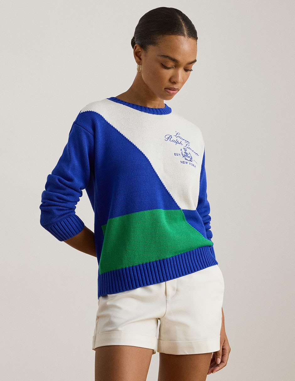 Suéter cuello redondo para mujer