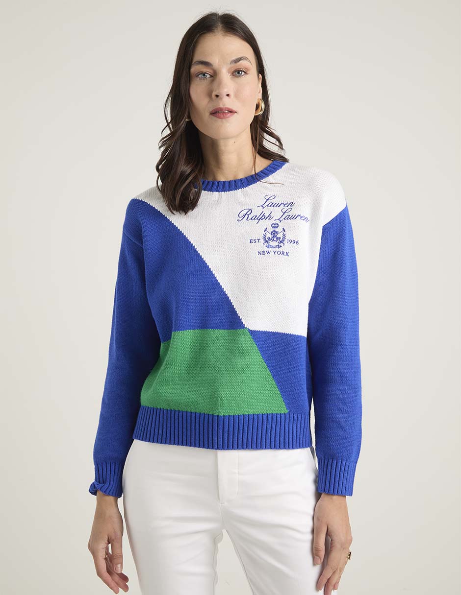 Suéter cuello redondo para mujer
