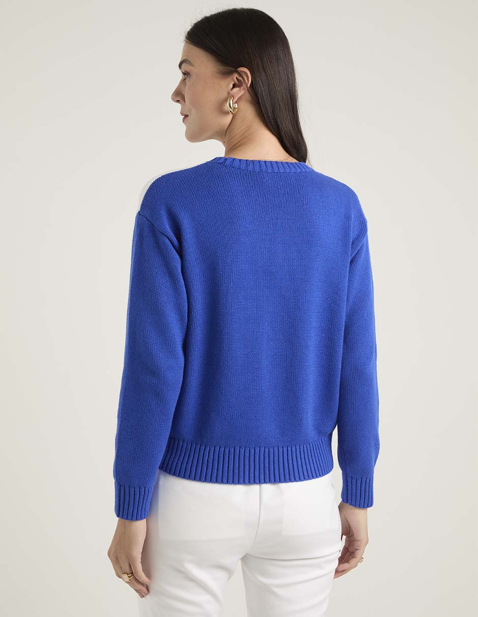 Suéter cuello redondo para mujer 6