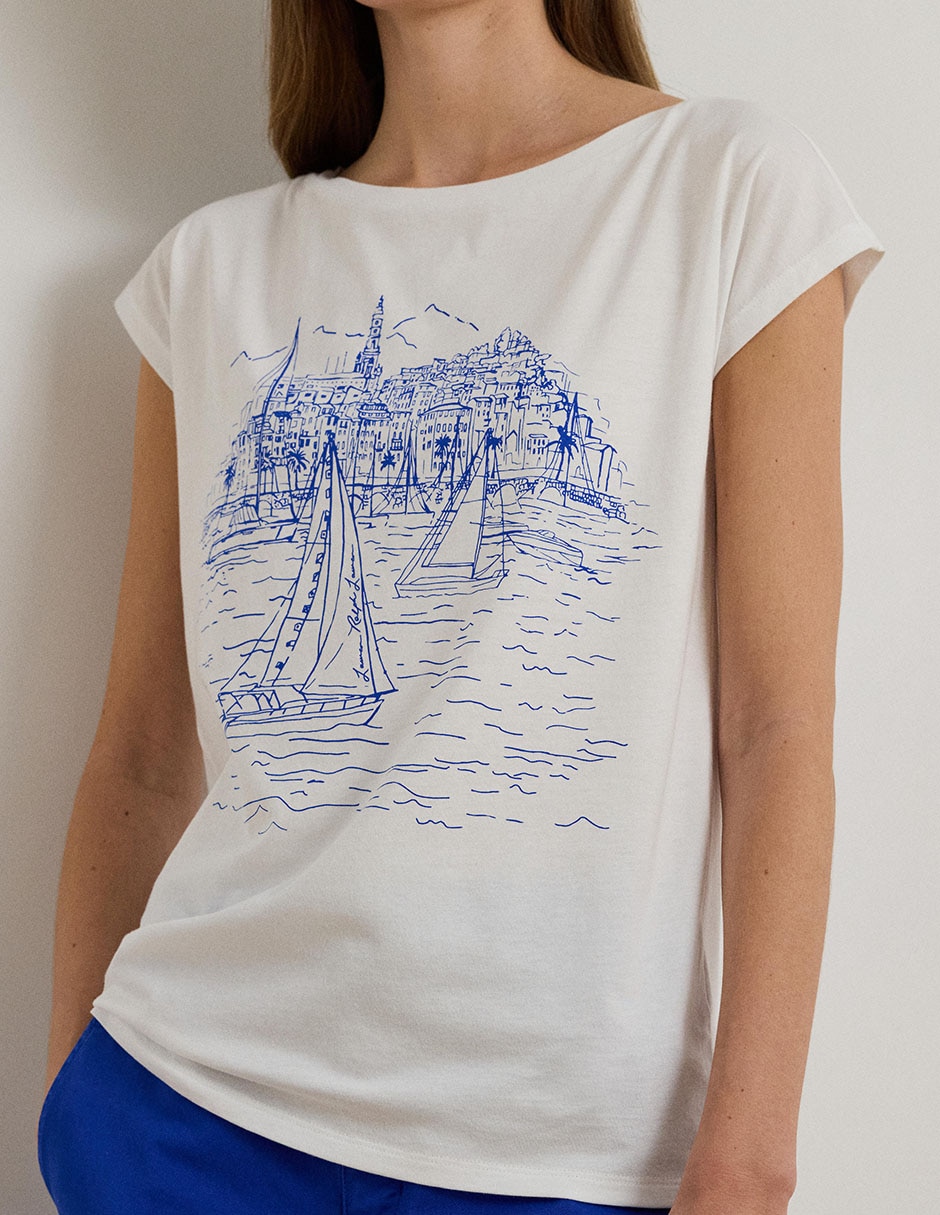 Blusa manga corta para mujer 4