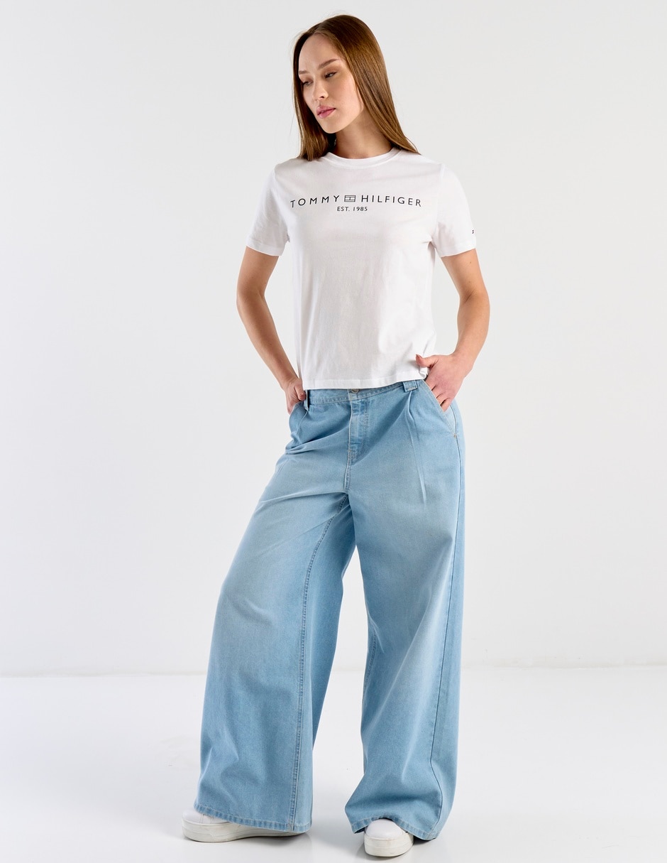 Playera manga corta cuello redondo para mujer 3