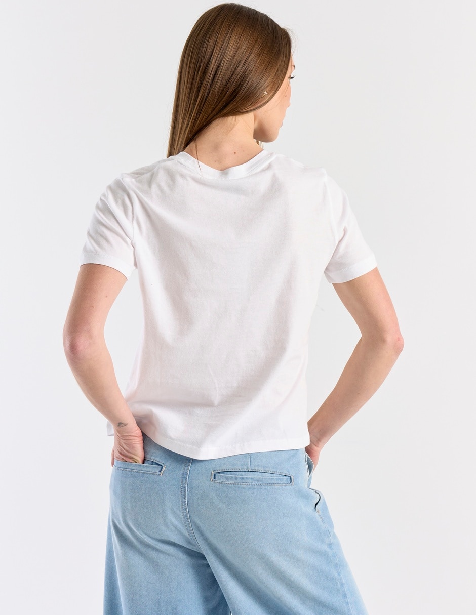 Playera manga corta cuello redondo para mujer 6