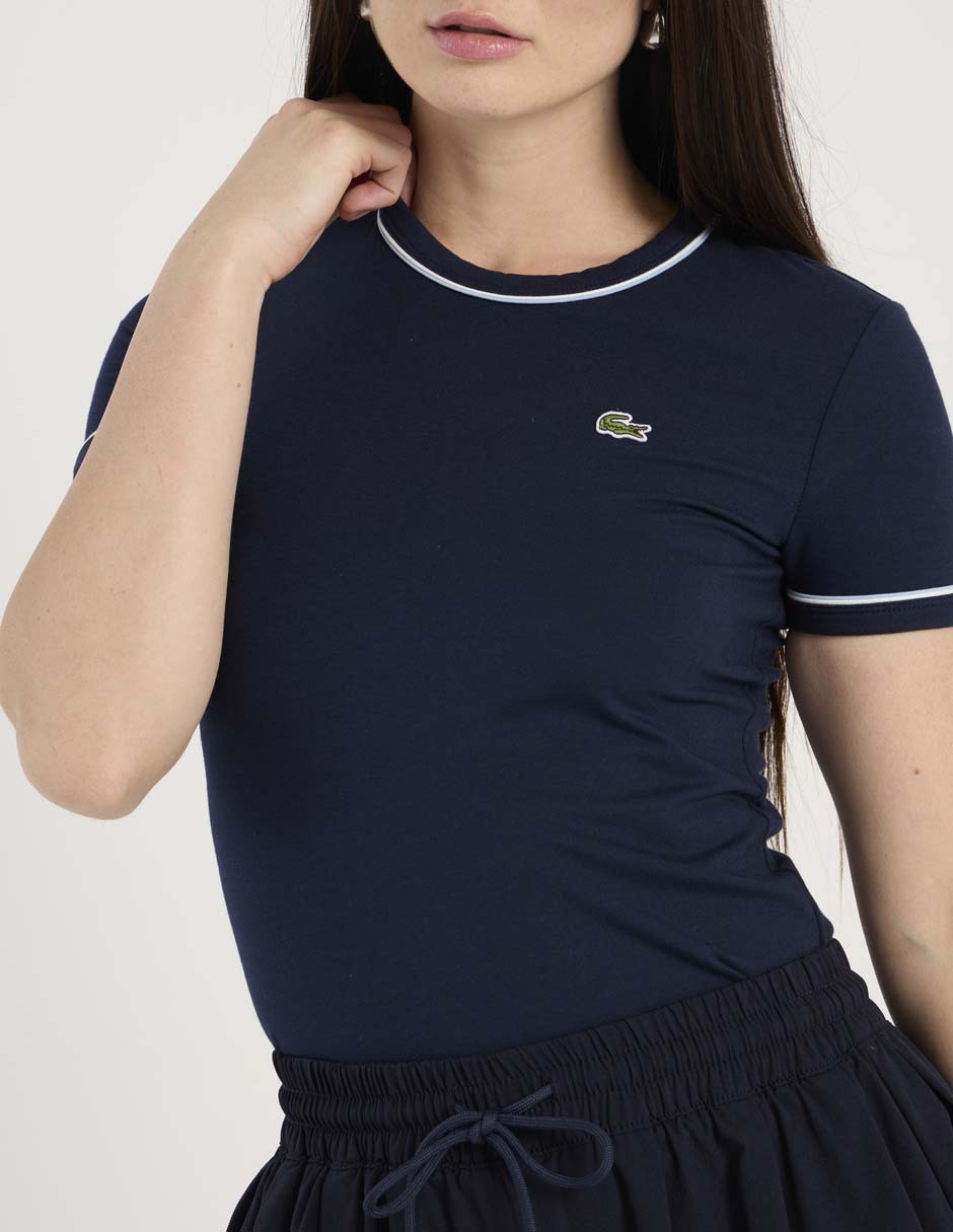 Playera manga corta cuello redondo para mujer 5