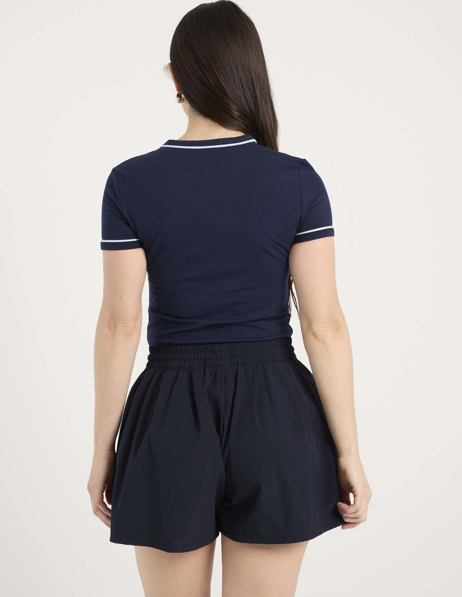 Playera manga corta cuello redondo para mujer 6