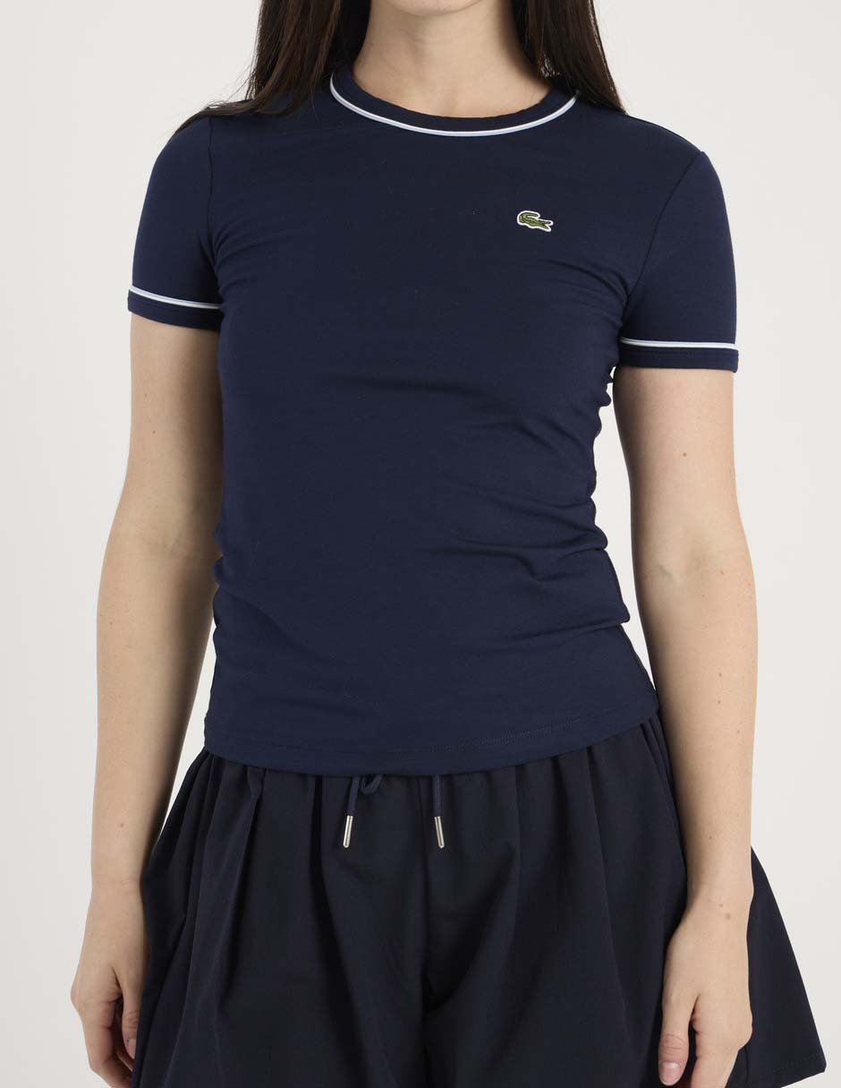Playera manga corta cuello redondo para mujer 7