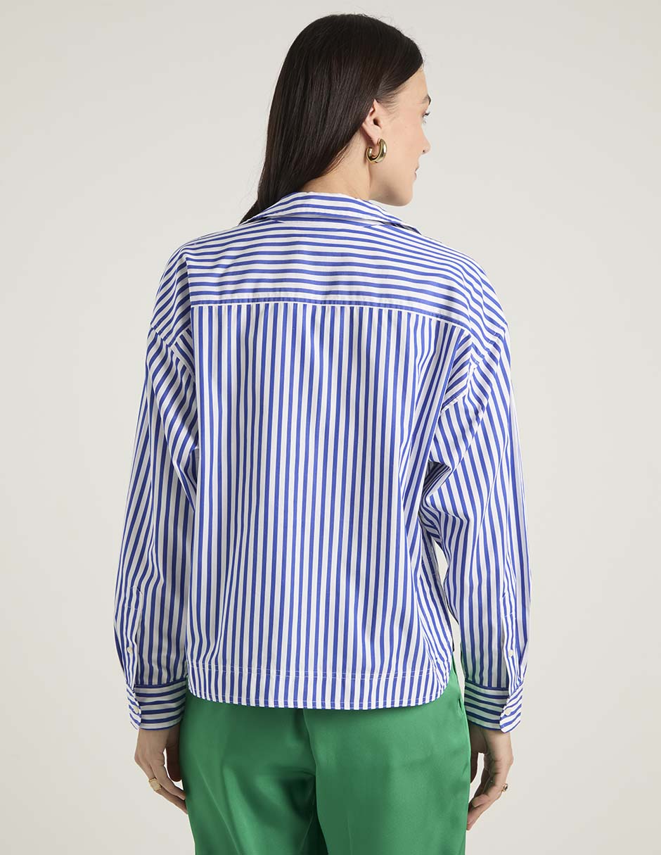 Blusa camisera manga larga para mujer 6