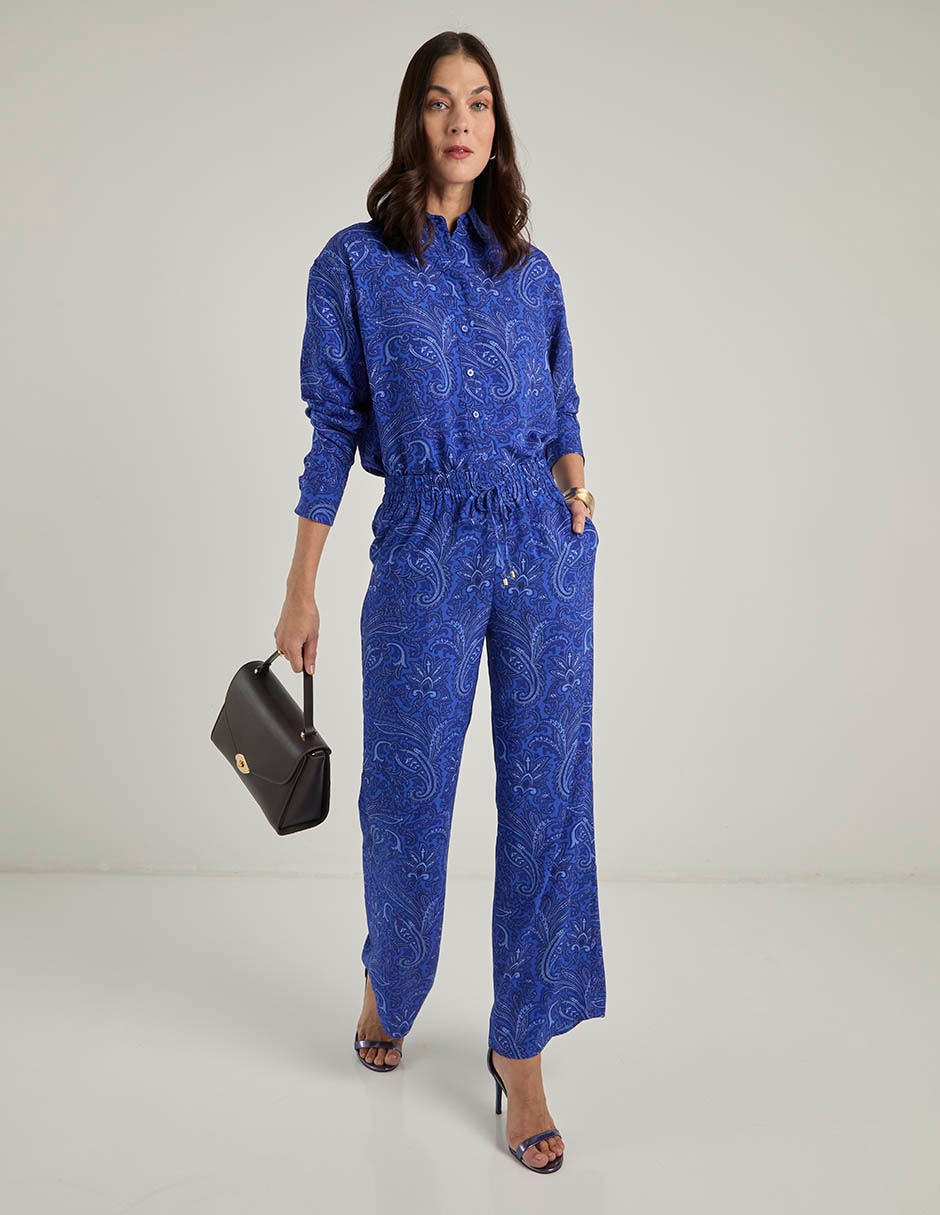 Pantalón relaxed wide leg para mujer 3