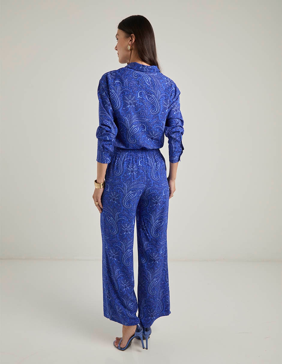 Pantalón relaxed wide leg para mujer 6