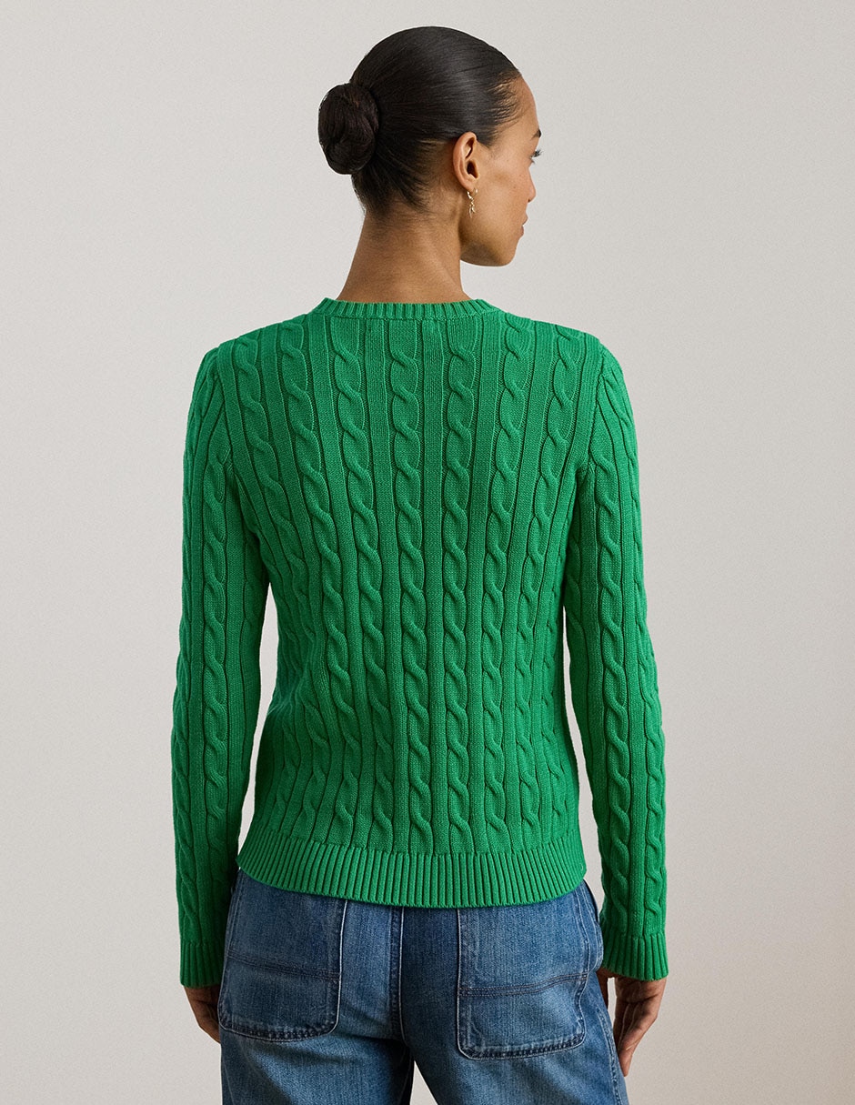 Suéter cuello redondo para mujer 2