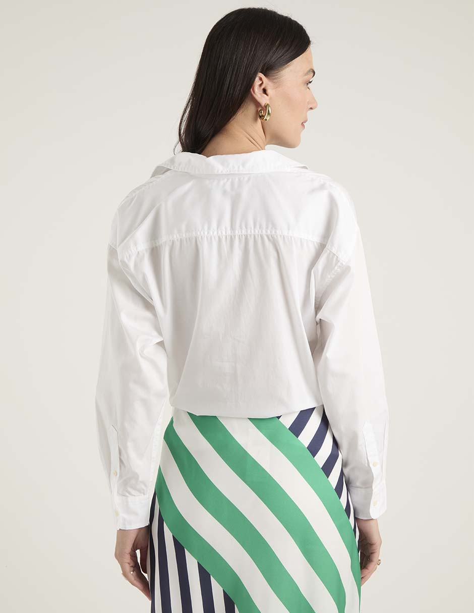 Blusa camisera manga larga para mujer 6