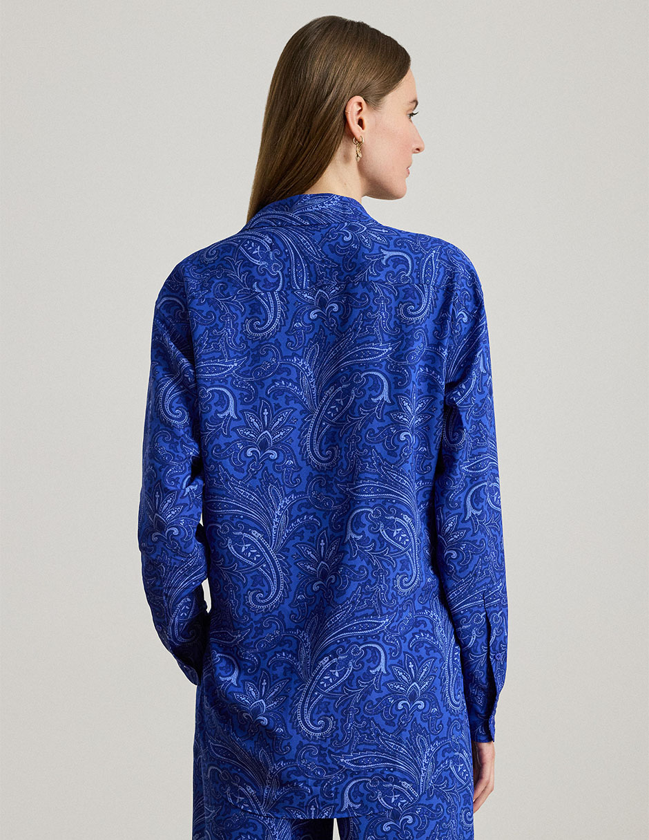 Blusa camisera manga larga para mujer 4