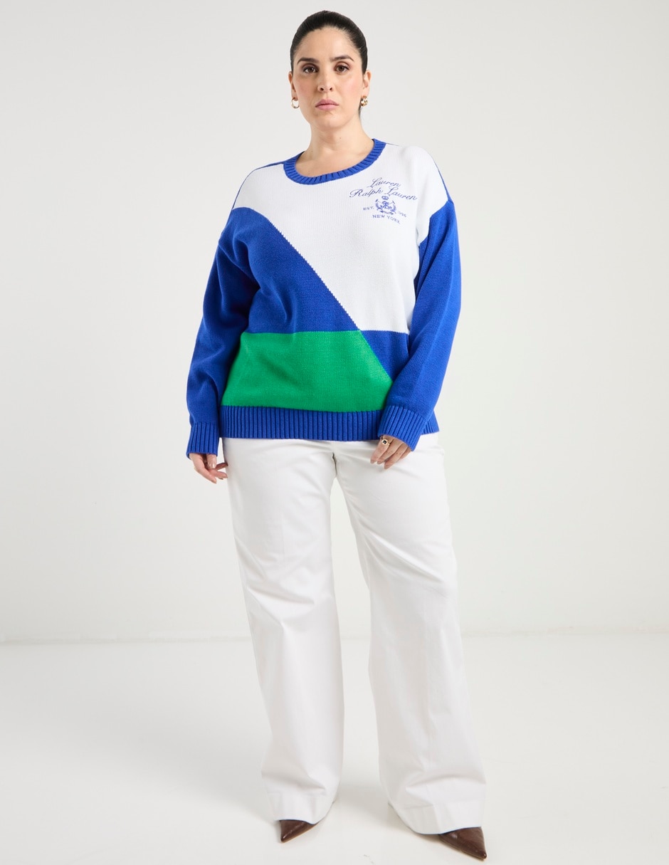Suéter cuello redondo para mujer 2