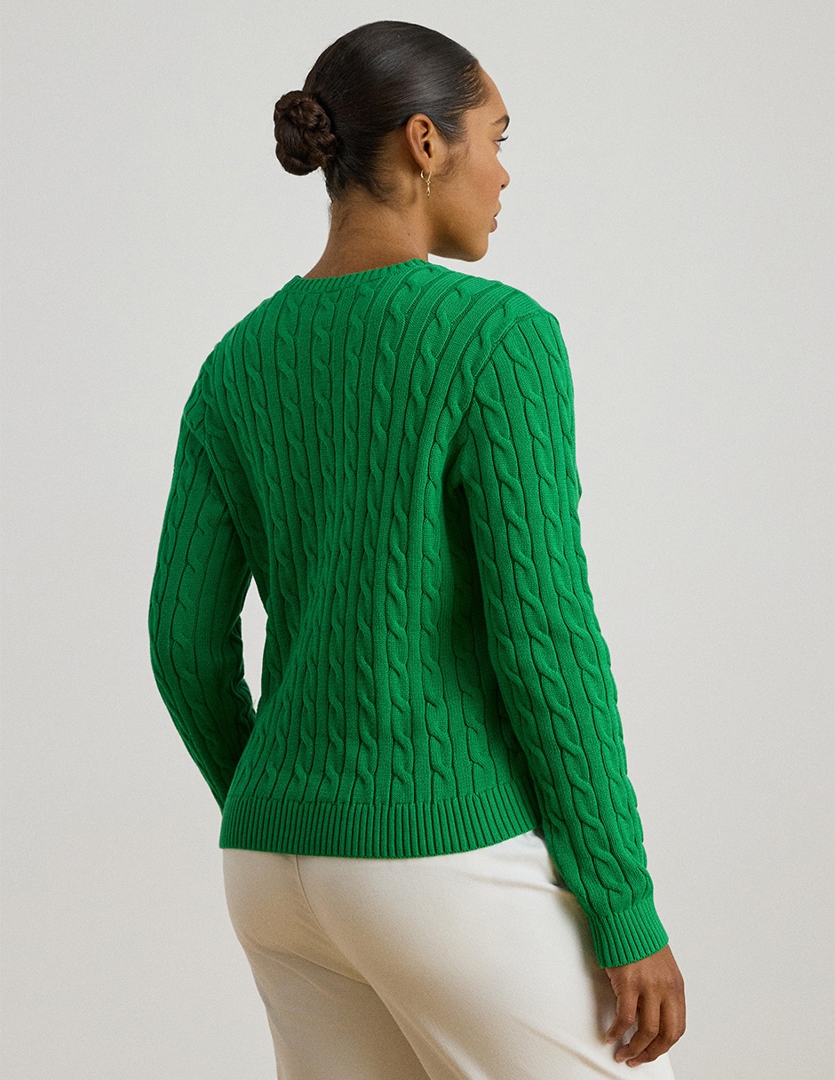 Suéter cuello redondo para mujer 2