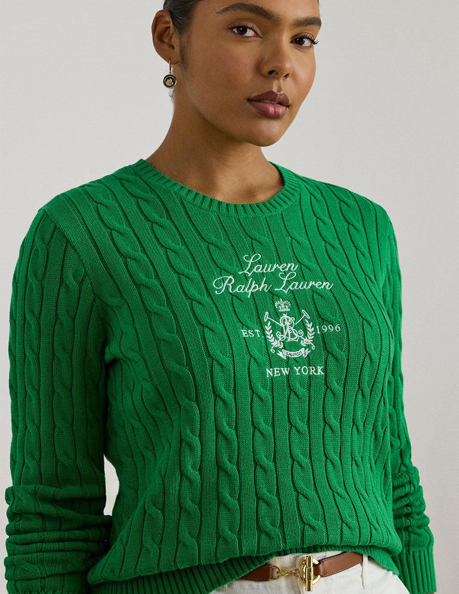 Suéter cuello redondo para mujer 4