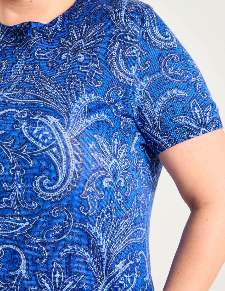 Blusa manga corta para mujer 7