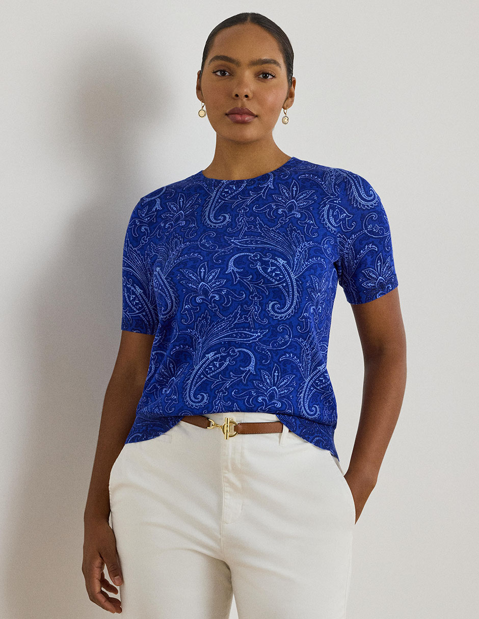 Blusa manga corta para mujer