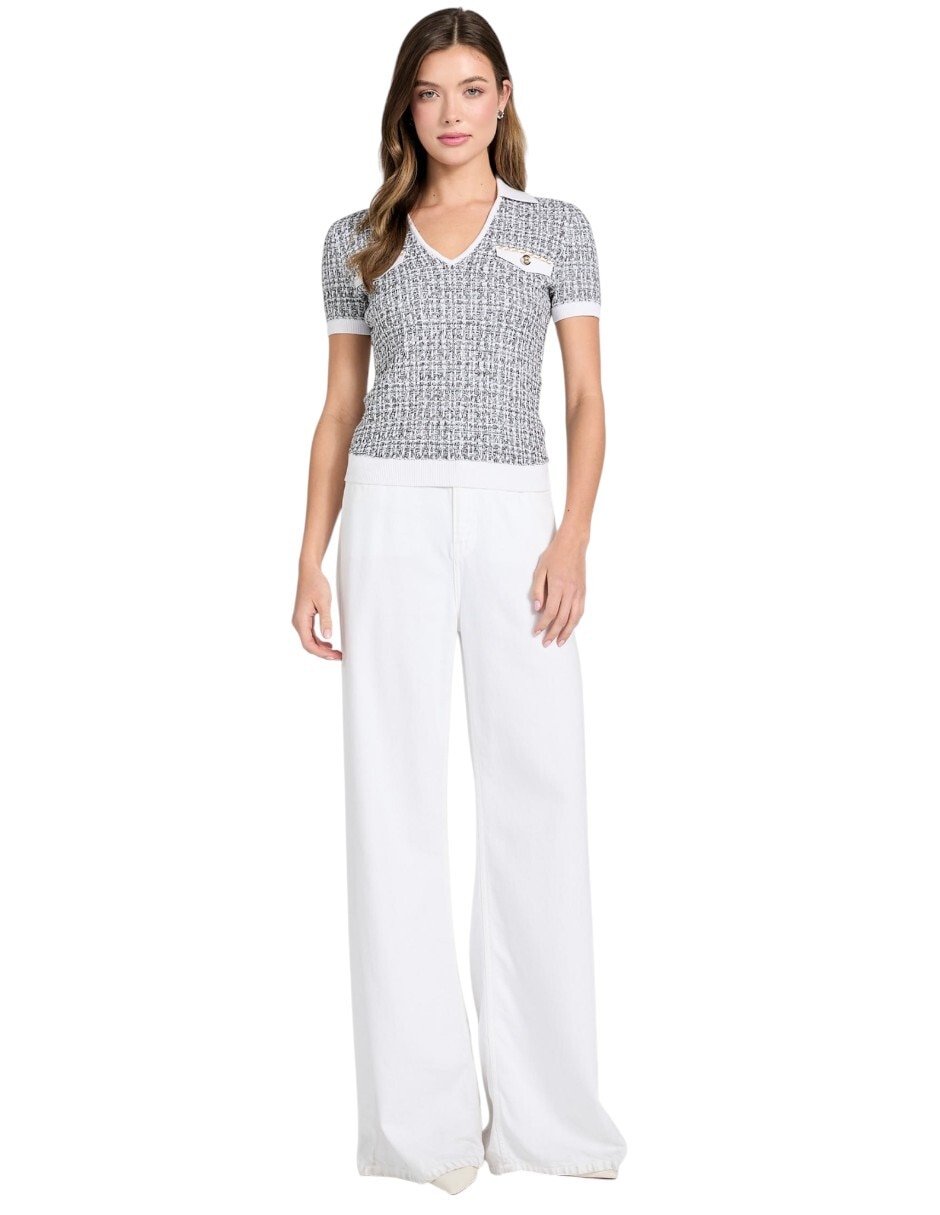 Blusa manga corta para mujer 4