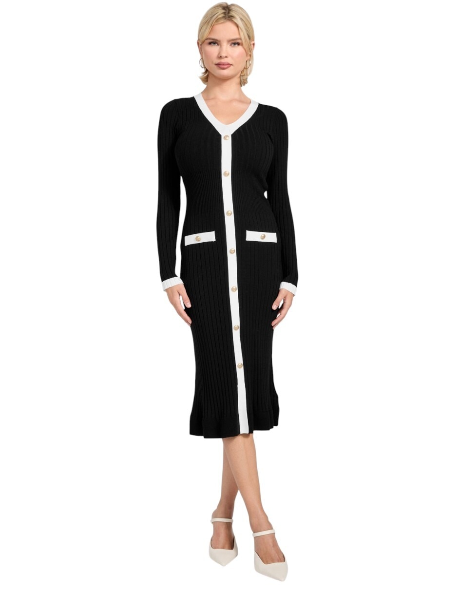 Vestido a la rodilla casual para mujer 4