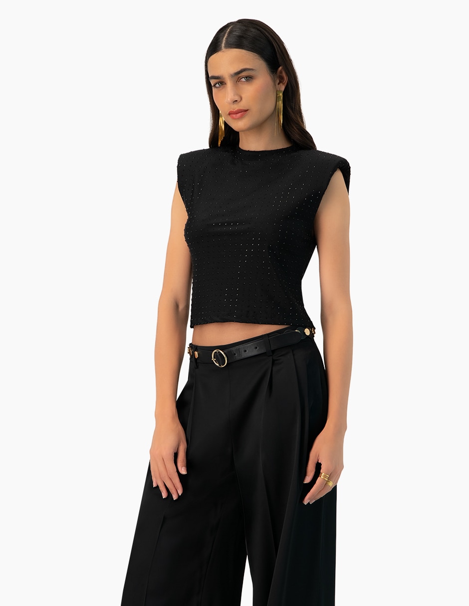Blusa sin manga para mujer