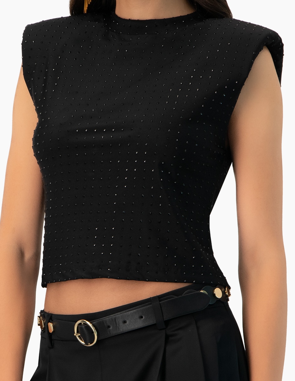 Blusa sin manga para mujer 13