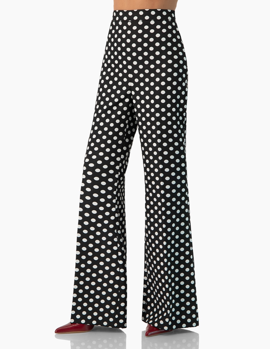 Pantalón acampanado regular para mujer