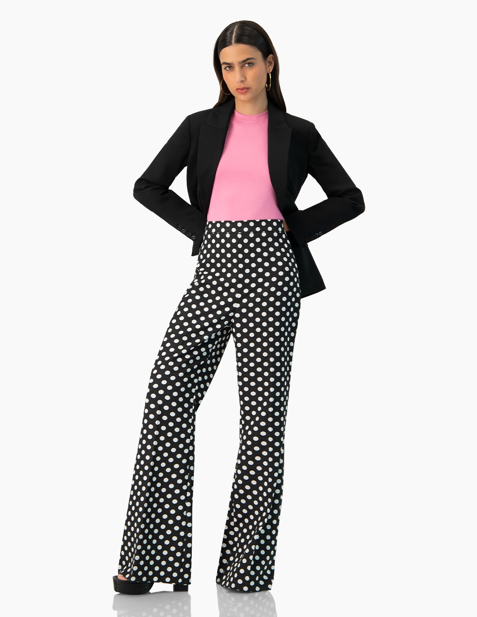 Pantalón acampanado regular para mujer 5