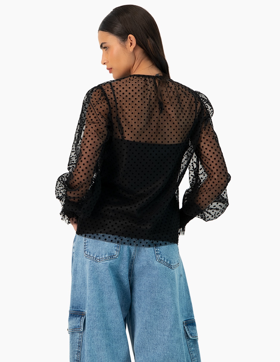 Blusa manga larga para mujer 2