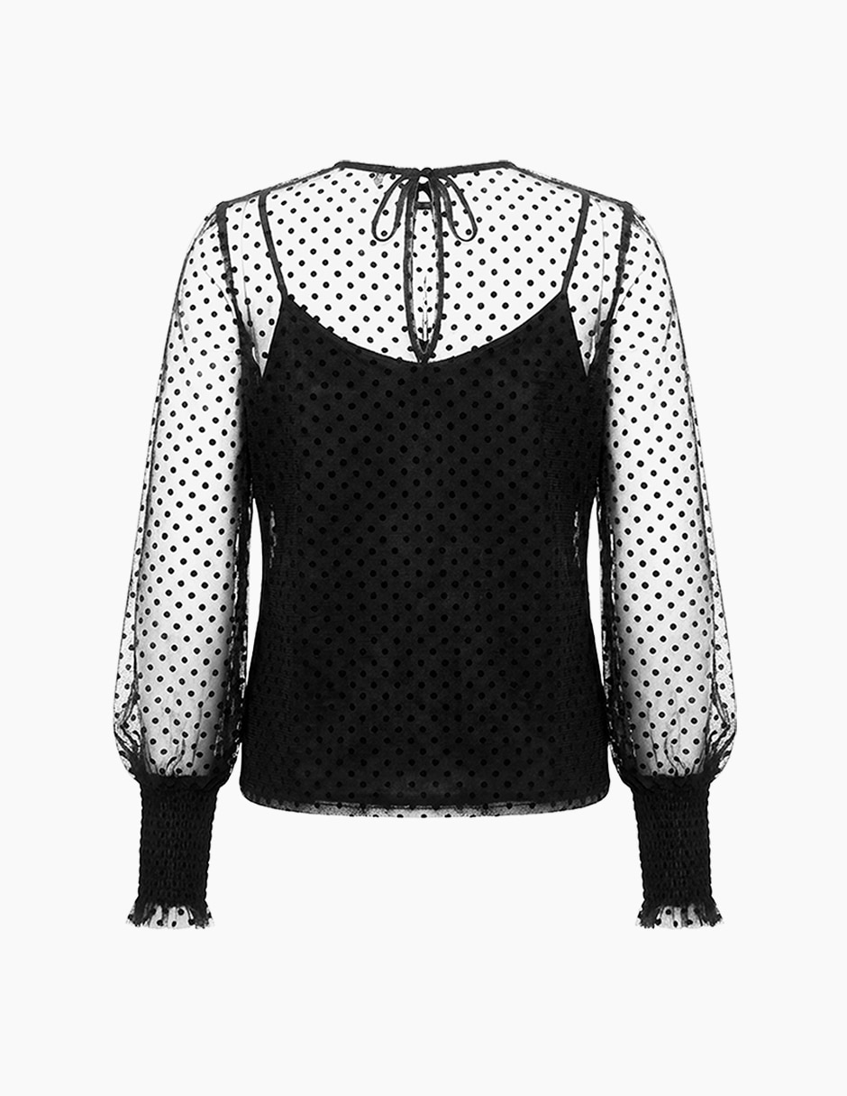 Blusa manga larga para mujer 7
